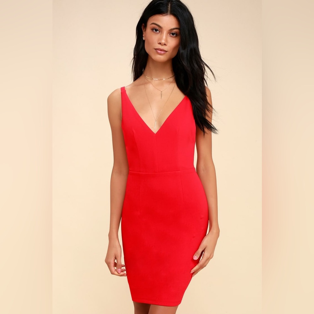 Lulu’s Red Bodycon Dress